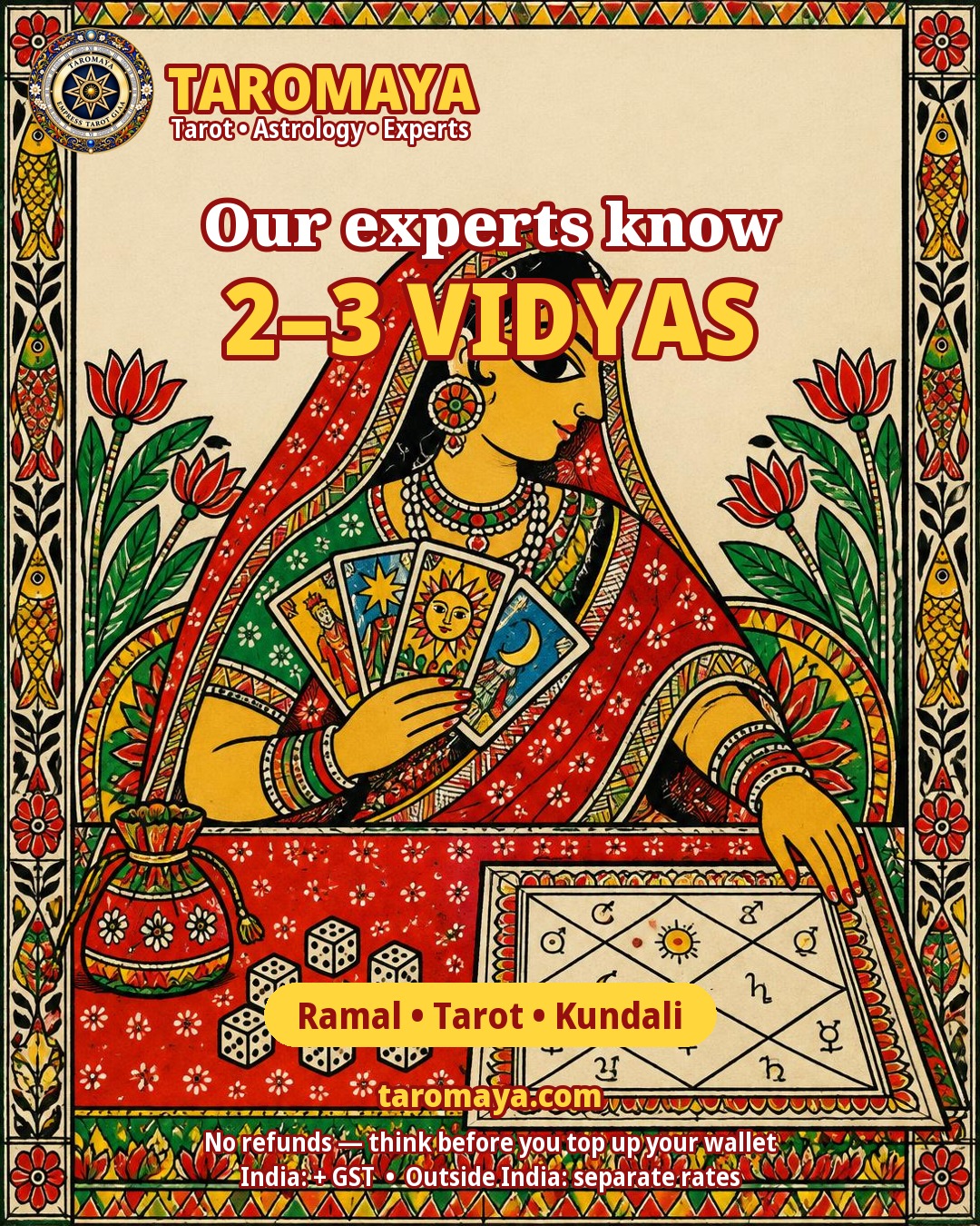 Experts in 2–3 vidyas